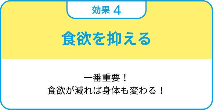 食欲を抑える